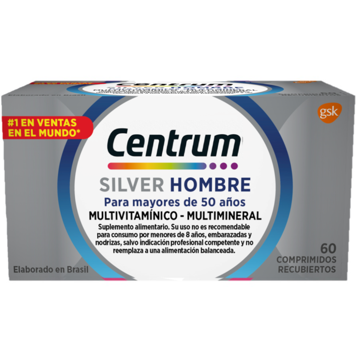 Box of centrum silver hombre